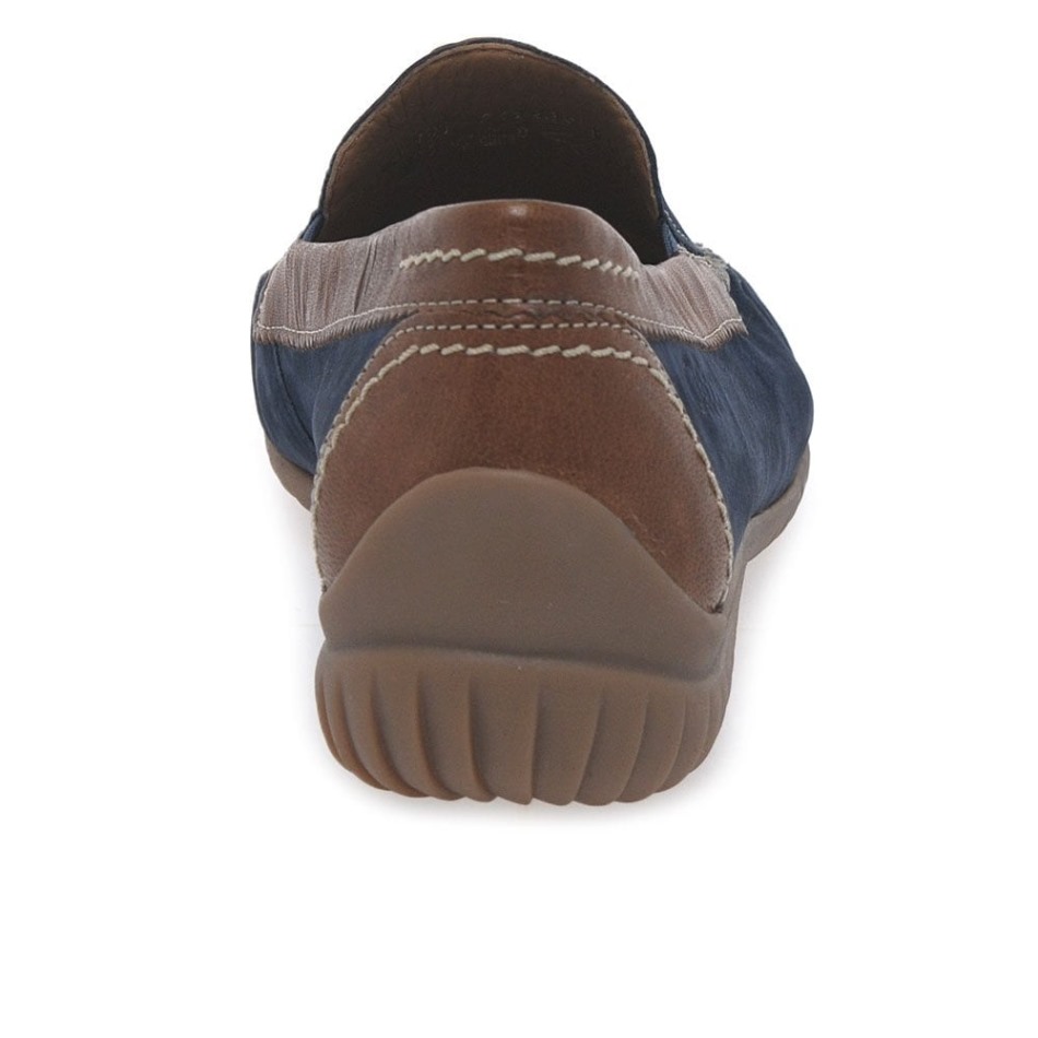 Nubuck Marine/gabor Fauve | Mocassins Exclusifs Pour Femmes California Sporty